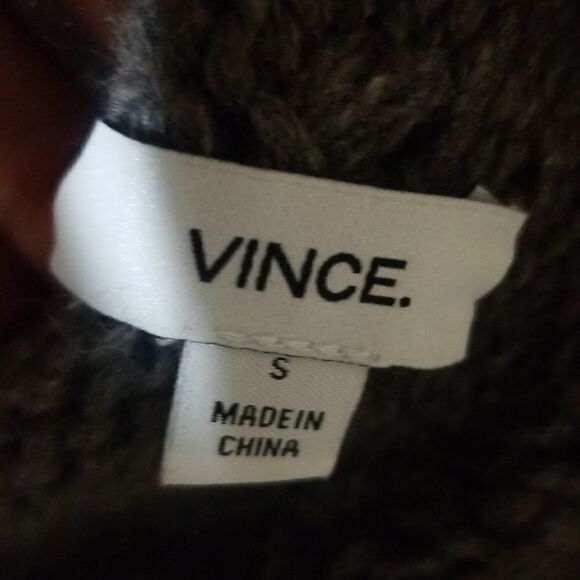 VINCE Woolblend Gray Sweater Sz Small - Picture 7 of 9